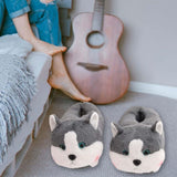 Maxbell Animals Slippers Men Women Indoor Warm Slippers Funny Novelty Slippers Gray