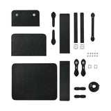 Maxbell 1 Set PU Leather Shoulder Bag Making Supplies Satchel DIY Bag Accessories Black