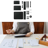 Maxbell 1 Set PU Leather Shoulder Bag Making Supplies Satchel DIY Bag Accessories Black