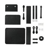 Maxbell 1 Set PU Leather Shoulder Bag Making Supplies Satchel DIY Bag Accessories Black