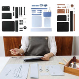 Maxbell 1 Set PU Leather Shoulder Bag Making Supplies Satchel DIY Bag Accessories Black