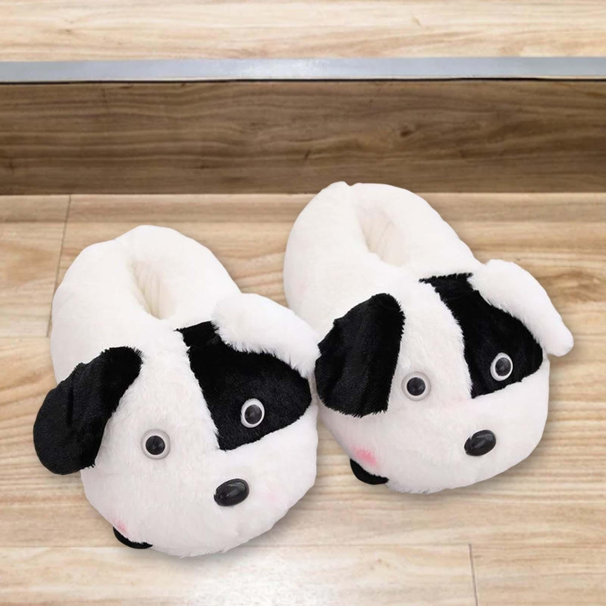 Maxbell Animals Slippers Men Women Indoor Warm Slippers Funny Novelty Slippers White