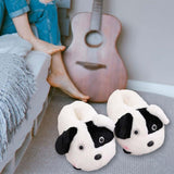 Maxbell Animals Slippers Men Women Indoor Warm Slippers Funny Novelty Slippers White
