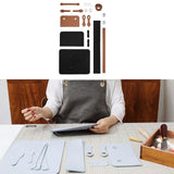 Maxbell 1 Set PU Leather Shoulder Bag Making Supplies Satchel DIY Bag Accessories Brown