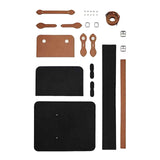 Maxbell 1 Set PU Leather Shoulder Bag Making Supplies Satchel DIY Bag Accessories Brown