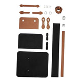 Maxbell 1 Set PU Leather Shoulder Bag Making Supplies Satchel DIY Bag Accessories Brown