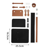 Maxbell 1 Set PU Leather Shoulder Bag Making Supplies Satchel DIY Bag Accessories Brown