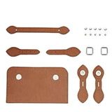 Maxbell 1 Set PU Leather Shoulder Bag Making Supplies Satchel DIY Bag Accessories Brown
