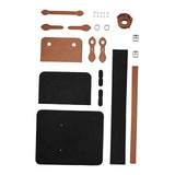 Maxbell 1 Set PU Leather Shoulder Bag Making Supplies Satchel DIY Bag Accessories Brown