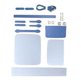 Maxbell 1 Set PU Leather Shoulder Bag Making Supplies Satchel DIY Bag Accessories Blue