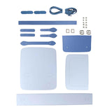 Maxbell 1 Set PU Leather Shoulder Bag Making Supplies Satchel DIY Bag Accessories Blue