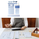 Maxbell 1 Set PU Leather Shoulder Bag Making Supplies Satchel DIY Bag Accessories Blue