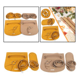 Maxbell DIY PU Bag Knitting Bag Cover Knitting Crochet Bag with Holes for Backpack Yellow