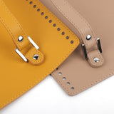 Maxbell DIY PU Bag Knitting Bag Cover Knitting Crochet Bag with Holes for Backpack Yellow