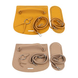 Maxbell DIY PU Bag Knitting Bag Cover Knitting Crochet Bag with Holes for Backpack Yellow