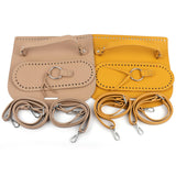 Maxbell DIY PU Bag Knitting Bag Cover Knitting Crochet Bag with Holes for Backpack Yellow