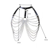 Maxbell Layered Body Chain Body Jewelry Accessory Women Girls Stylish for Rave Party