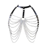 Maxbell Layered Body Chain Body Jewelry Accessory Women Girls Stylish for Rave Party