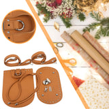 Maxbell PU Leather Bag Bottom Sewing Reformation Shoulder Strap for Purse Making Brown