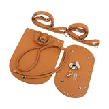 Maxbell PU Leather Bag Bottom Sewing Reformation Shoulder Strap for Purse Making Brown