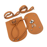 Maxbell PU Leather Bag Bottom Sewing Reformation Shoulder Strap for Purse Making Brown