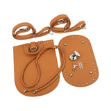 Maxbell PU Leather Bag Bottom Sewing Reformation Shoulder Strap for Purse Making Brown