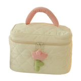 Maxbell Fashion Cosmetic Bag Pouch Organizer Zipper Corduroy Toiletry Bag beige