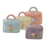 Maxbell Fashion Cosmetic Bag Pouch Organizer Zipper Corduroy Toiletry Bag pink