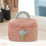 Maxbell Fashion Cosmetic Bag Pouch Organizer Zipper Corduroy Toiletry Bag pink
