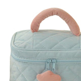 Maxbell Fashion Cosmetic Bag Pouch Organizer Zipper Corduroy Toiletry Bag blue