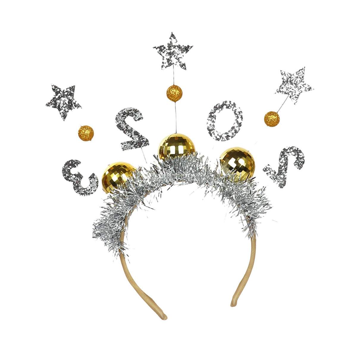 Maxbell 2023 New Year Headbands Tiara Headdress for Costume New Years Eve Cosplay