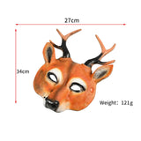 Maxbell Deer Head Cosplay Mask Animal Half Mask for Party Holidays