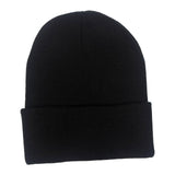 Maxbell Knitted Hat Beanie Warm Hat Adults Cold Weather Hat for Camping Cycling Black