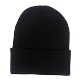 Maxbell Knitted Hat Beanie Warm Hat Adults Cold Weather Hat for Camping Cycling Black