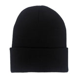 Maxbell Knitted Hat Beanie Warm Hat Adults Cold Weather Hat for Camping Cycling Black