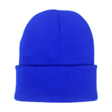 Maxbell Knitted Hat Beanie Warm Hat Adults Cold Weather Hat for Camping Cycling Blue