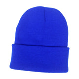 Maxbell Knitted Hat Beanie Warm Hat Adults Cold Weather Hat for Camping Cycling Blue