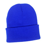 Maxbell Knitted Hat Beanie Warm Hat Adults Cold Weather Hat for Camping Cycling Blue