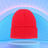 Maxbell Knitted Hat Beanie Warm Hat Adults Cold Weather Hat for Camping Cycling Red