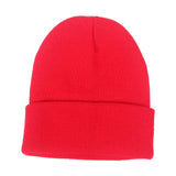 Maxbell Knitted Hat Beanie Warm Hat Adults Cold Weather Hat for Camping Cycling Red