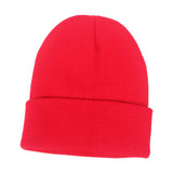 Maxbell Knitted Hat Beanie Warm Hat Adults Cold Weather Hat for Camping Cycling Red