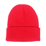 Maxbell Knitted Hat Beanie Warm Hat Adults Cold Weather Hat for Camping Cycling Red