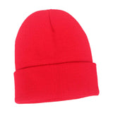 Maxbell Knitted Hat Beanie Warm Hat Adults Cold Weather Hat for Camping Cycling Red