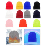 Maxbell Knitted Hat Beanie Warm Hat Adults Cold Weather Hat for Camping Cycling Red