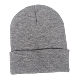 Maxbell Knitted Hat Beanie Warm Hat Adults Cold Weather Hat for Camping Cycling Gray