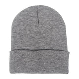 Maxbell Knitted Hat Beanie Warm Hat Adults Cold Weather Hat for Camping Cycling Gray