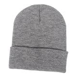 Maxbell Knitted Hat Beanie Warm Hat Adults Cold Weather Hat for Camping Cycling Gray