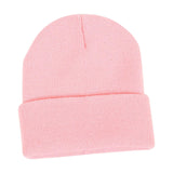 Maxbell Knitted Hat Beanie Warm Hat Adults Cold Weather Hat for Camping Cycling Pink