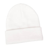 Maxbell Knitted Hat Beanie Warm Hat Adults Cold Weather Hat for Camping Cycling White