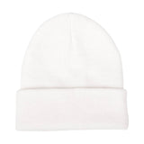 Maxbell Knitted Hat Beanie Warm Hat Adults Cold Weather Hat for Camping Cycling White